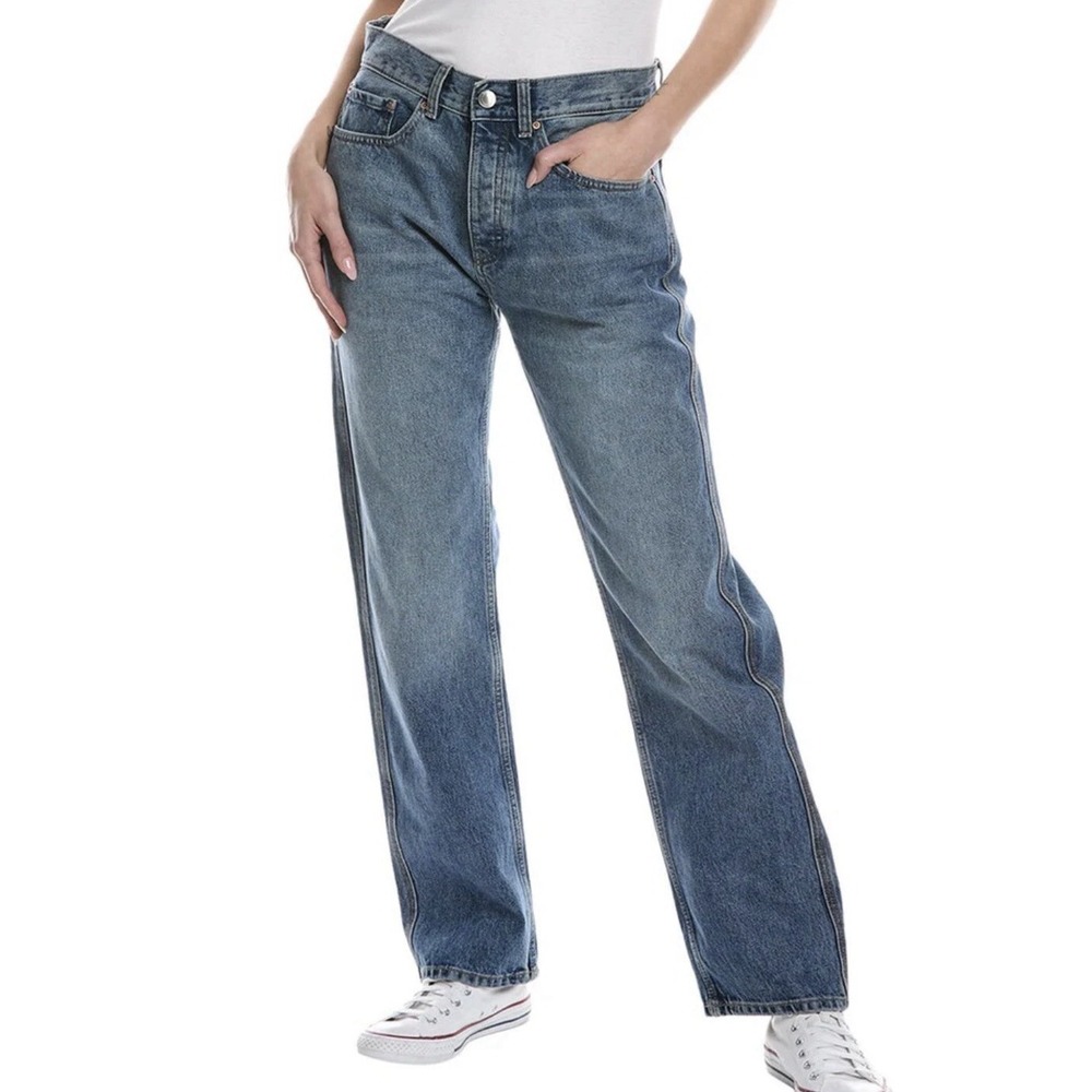 DL1961 Romie Straight Blue Denim Jeans Endless Sea Vintage Wash Size 28 90s